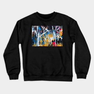 Dripping paint graffiti wall Crewneck Sweatshirt